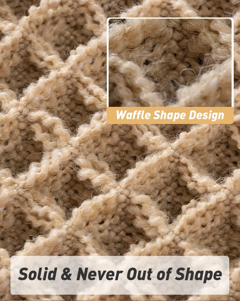 Tapis Couloir Boho Waffle Design 4