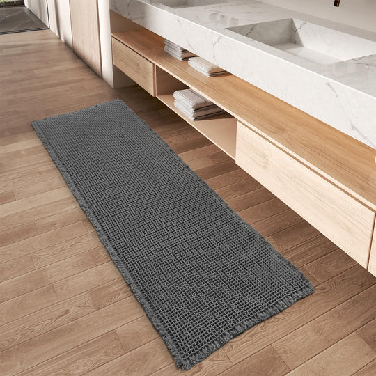 Tapis Couloir Boho Waffle Design 9