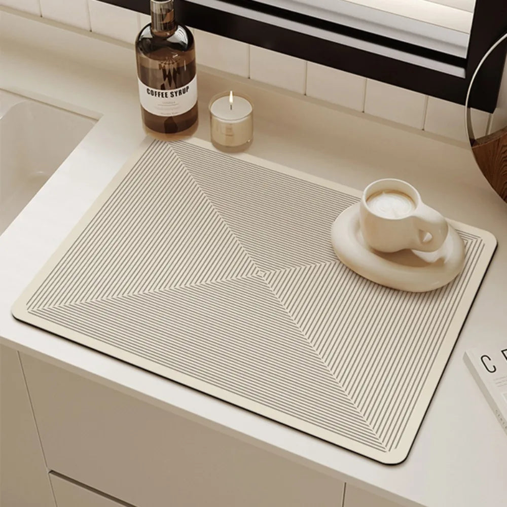 Tapis de Cuisine Antidérapant Design Géométrique Minimaliste 30x40 cm 2