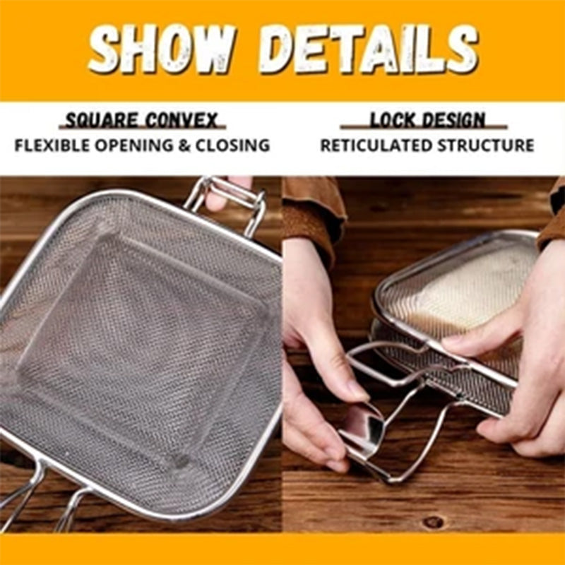 Ustensile de Cuisine Support de Grille-Pain à Sandwich Portable pour Préparation Rapide 6