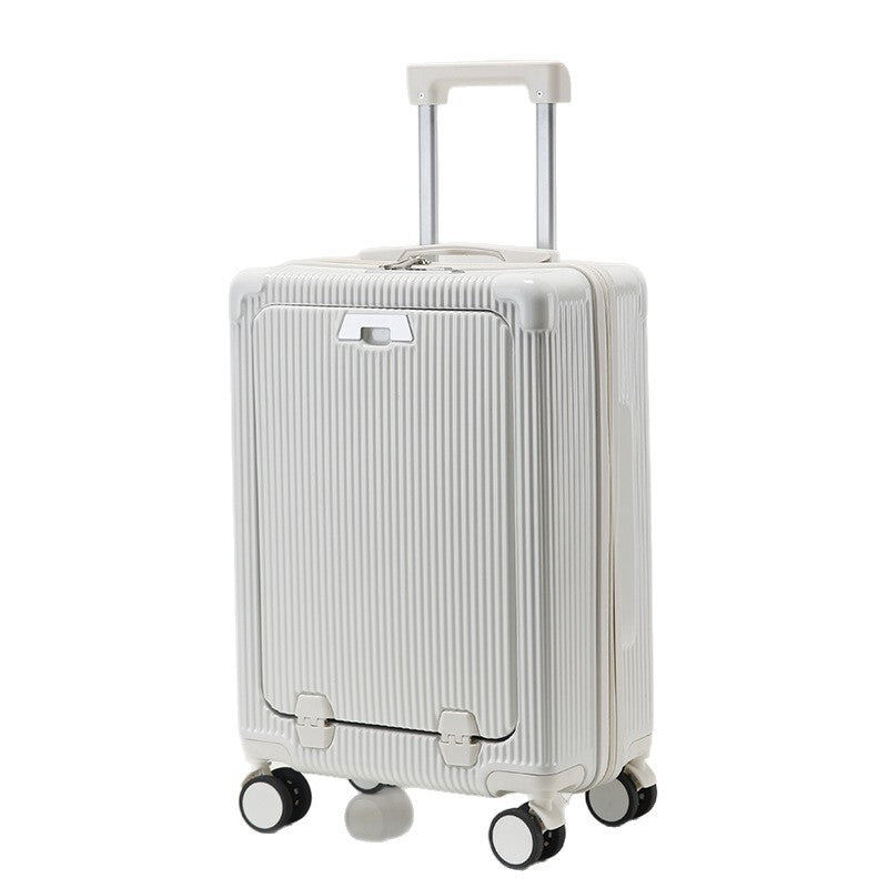 Valise à roulettes compacte nervurée unisexe fonctionnelle 4