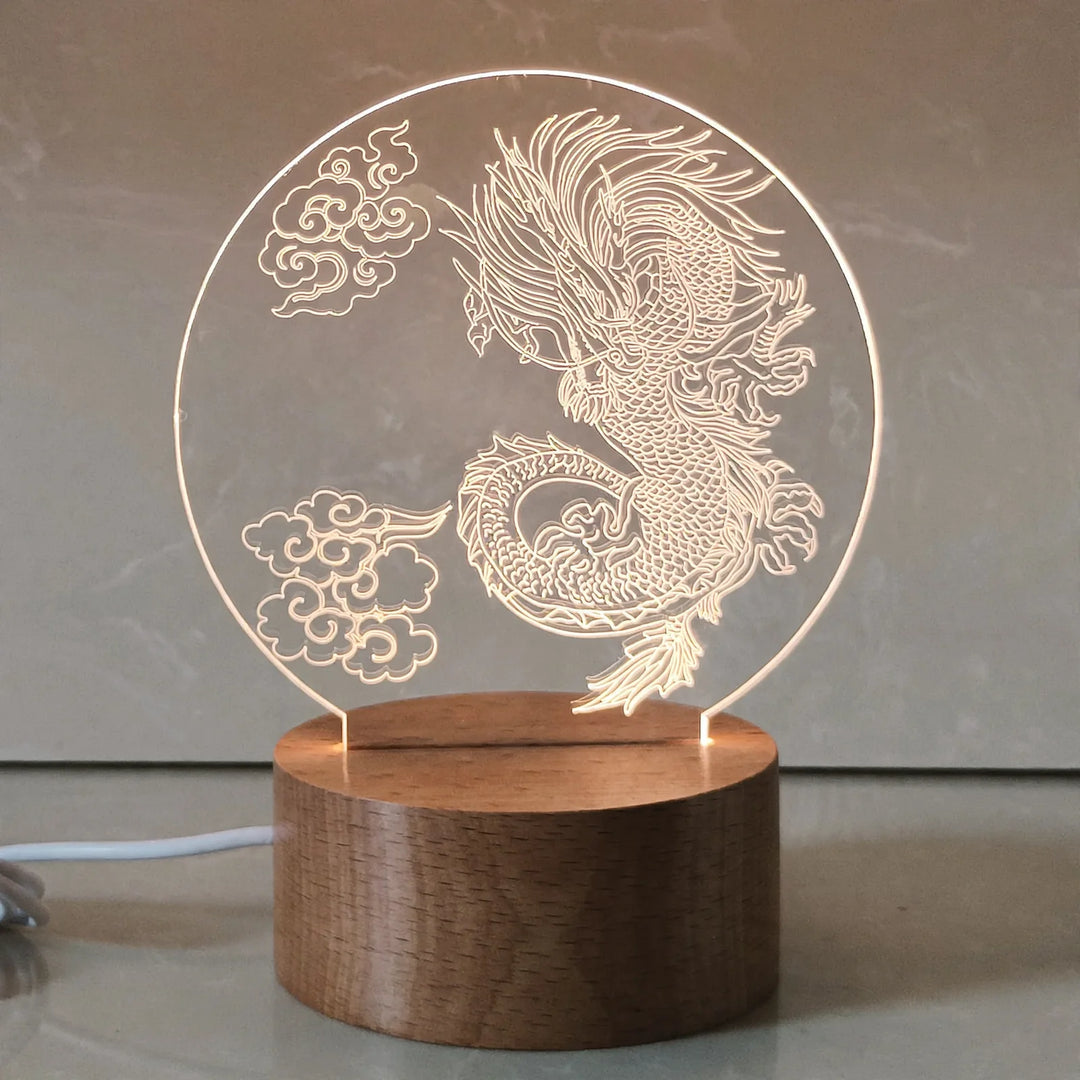 Veilleuse 3D pour intérieur design moderne 8