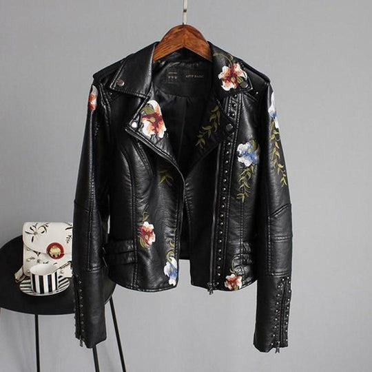 Veste Femme en Cuir Imprimé 2