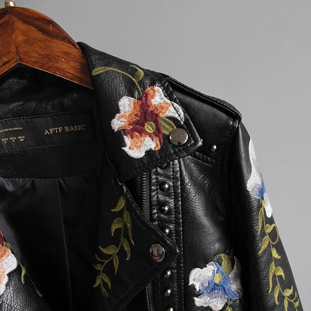 Veste Femme en Cuir Imprimé 4