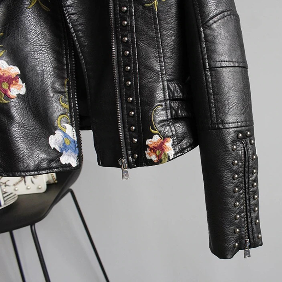Veste Femme en Cuir Imprimé 7