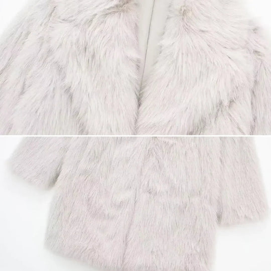 Veste Femme en Fausse Fourrure Chic 5