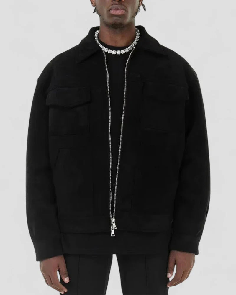 Veste Zippée Décontractée pour Hommes 1