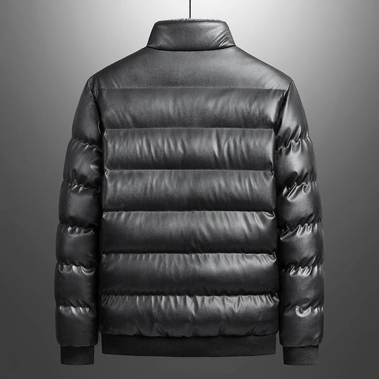 Veste d'extérieur décontractée pour hommes avec poches spacieuses et col montant 2