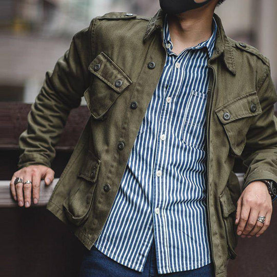 Veste de Travail Homme Décontractée avec Poches Pratiques 1