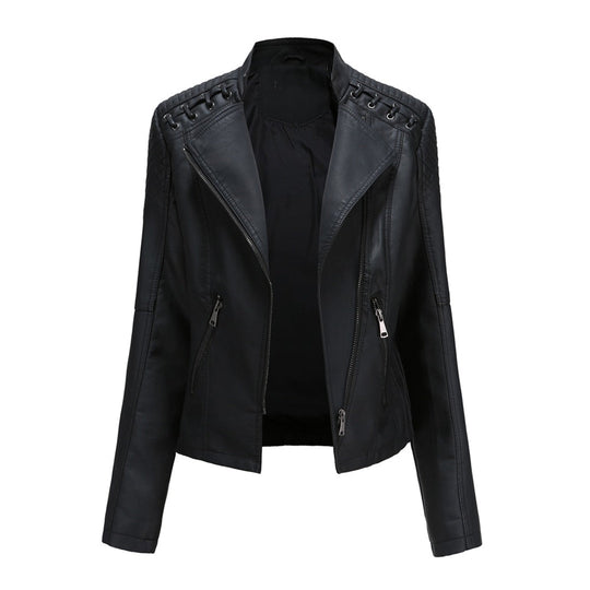Veste en Cuir Femme Élégante 0