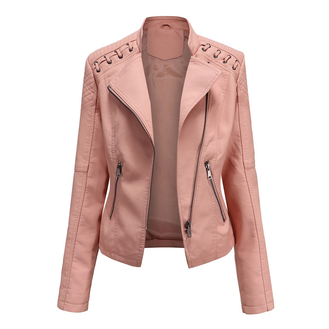 Veste en Cuir Femme Élégante 5
