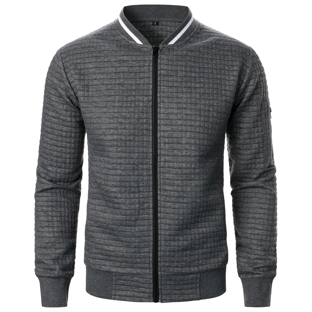 Veste zippée à col montant pour homme 5