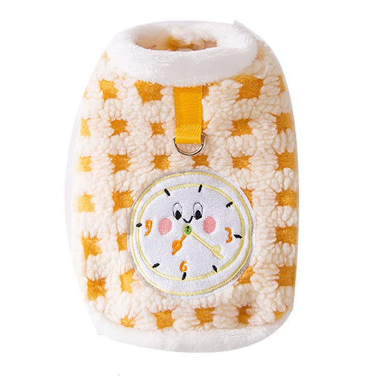 Vêtement Pour Chien Pull Motif Horloge Confortable pour Chats et Petits Chiens 4