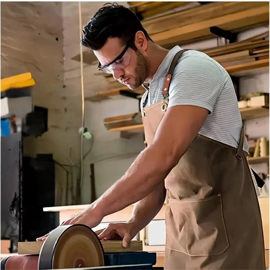 Tablier de travail à bretelles réglables pour hommes