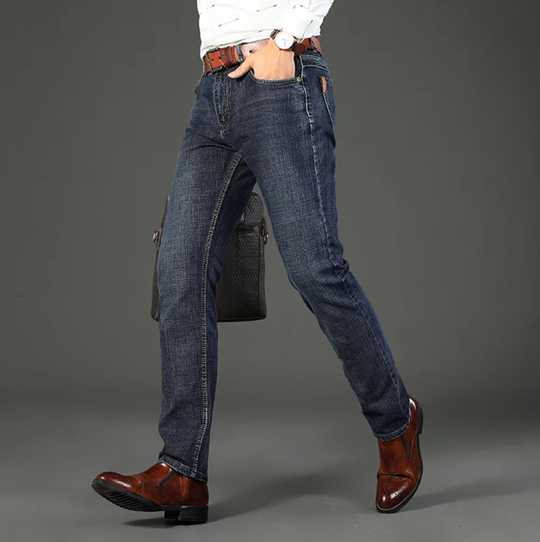 Jeans classiques en denim pour hommes