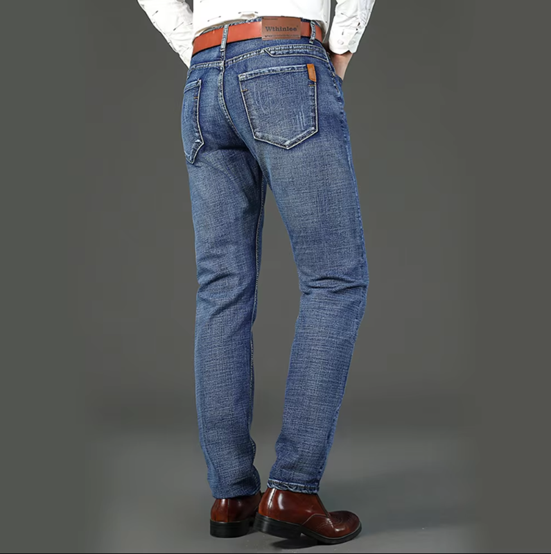 Jeans classiques en denim pour hommes