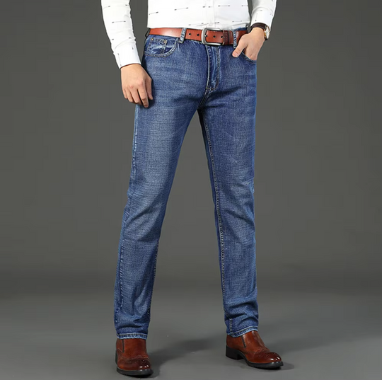 Jeans classiques en denim pour hommes