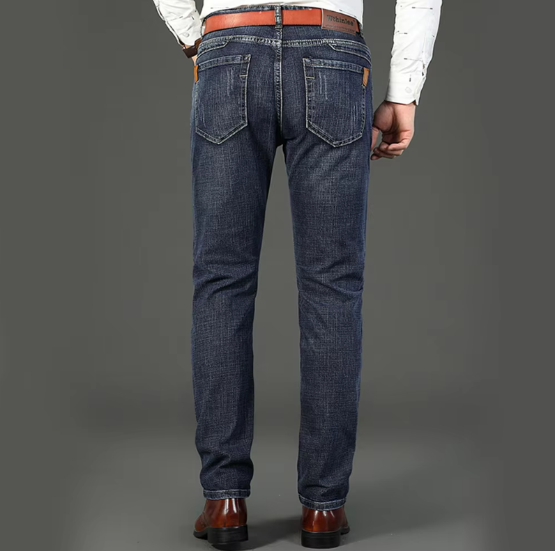 Jeans classiques en denim pour hommes