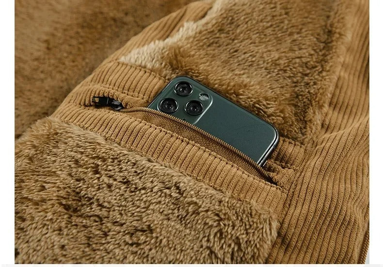 Gilet chaud en polaire pour hommes