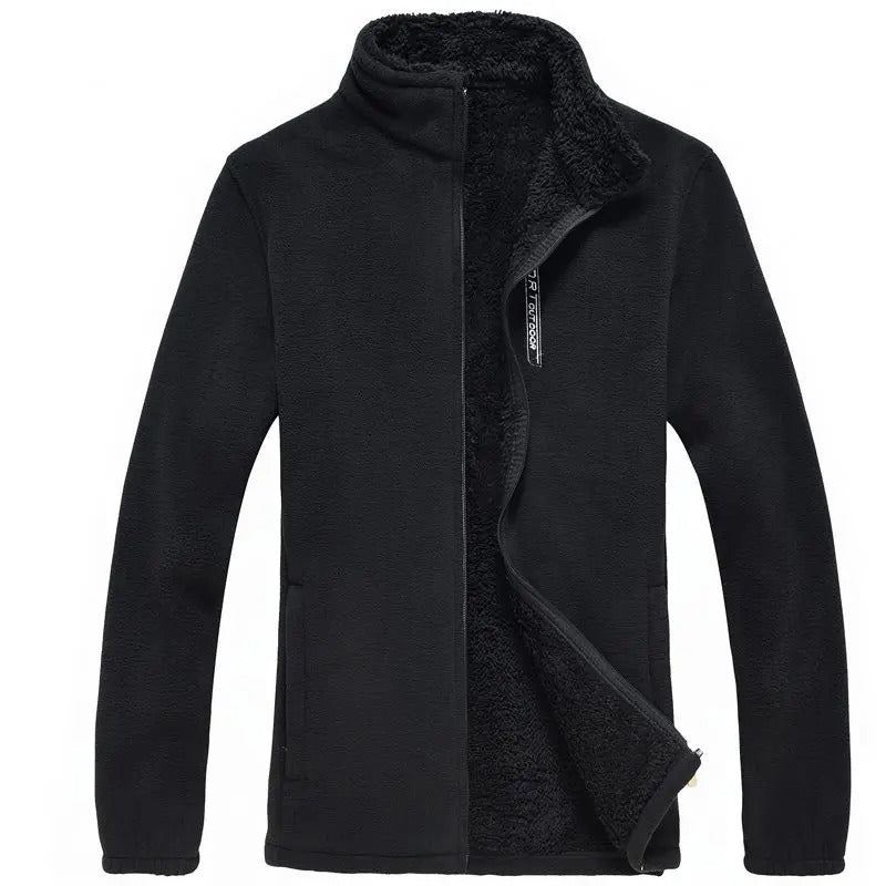 Veste zippée doublée de polaire pour hommes