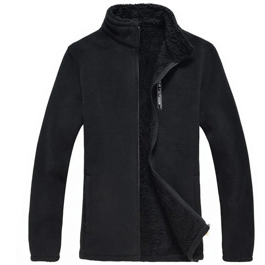 Veste zippée doublée de polaire pour hommes