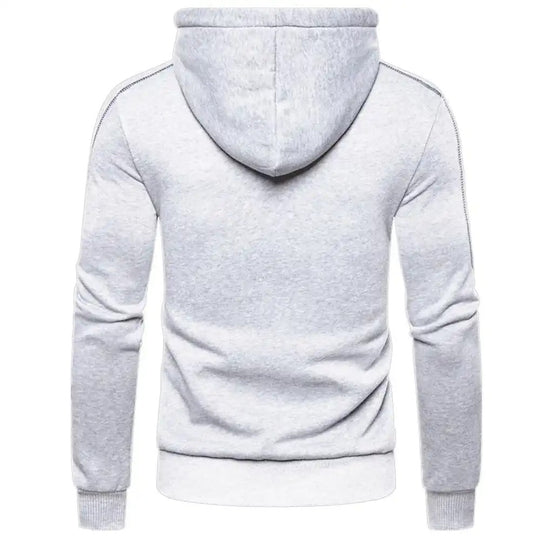 Pull à capuche avec fermeture à glissière pour hommes