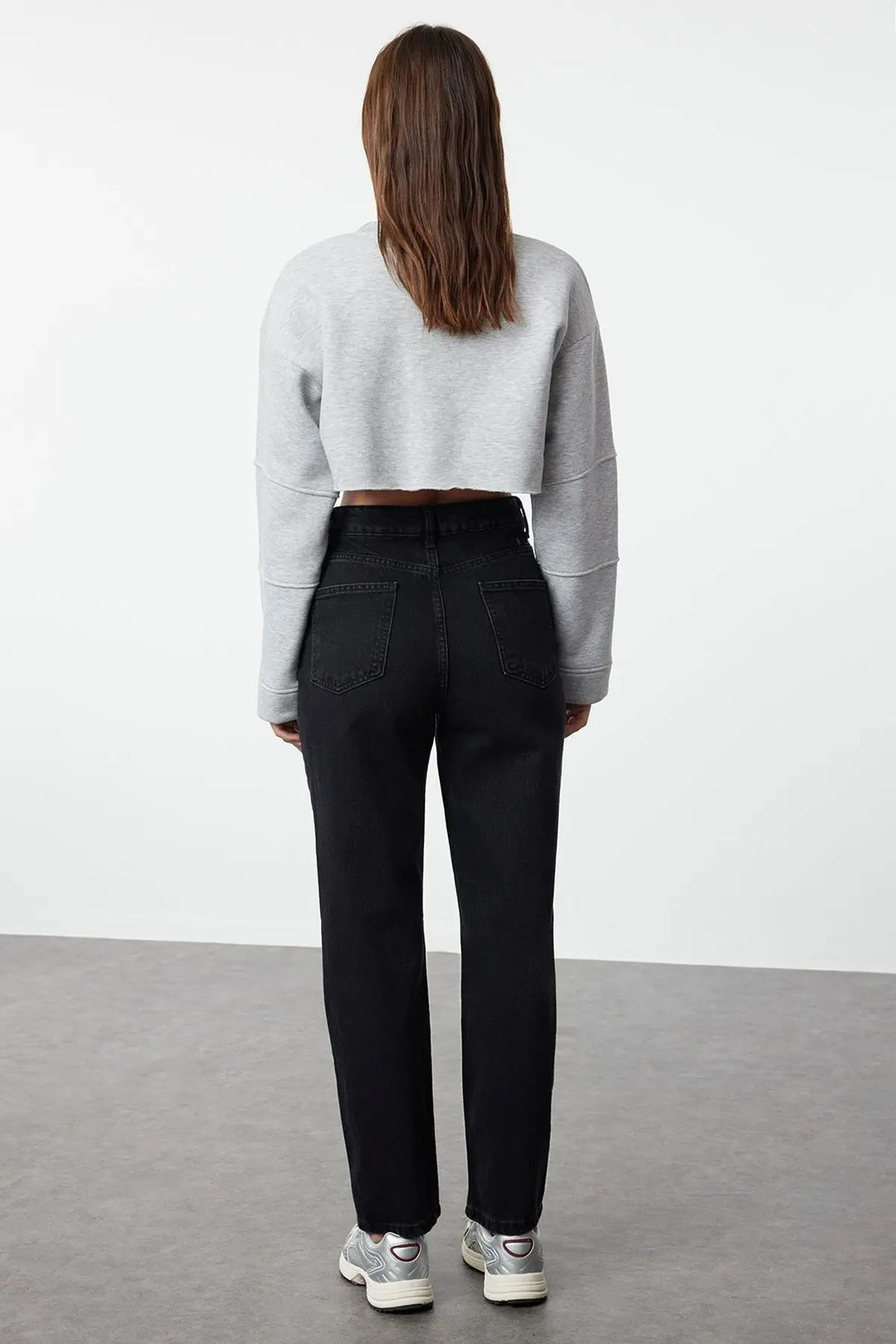 Pantalon en jean droit pour femme