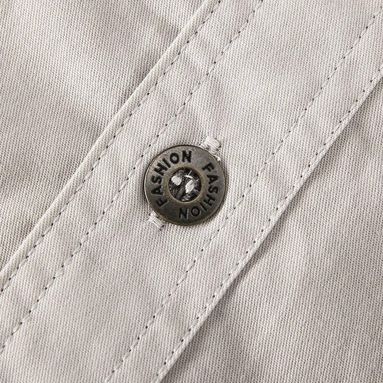 Chemise cargo en coton pour homme