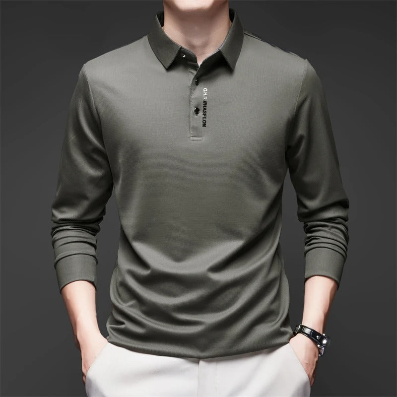 Chemise décontractée à manches longues pour homme