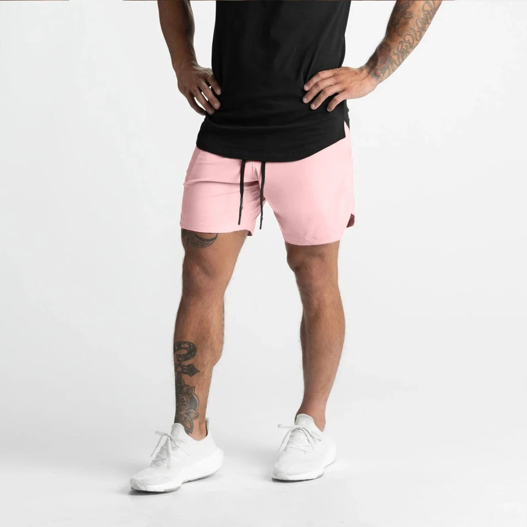 Short de sport en tissu rapide séchage pour homme