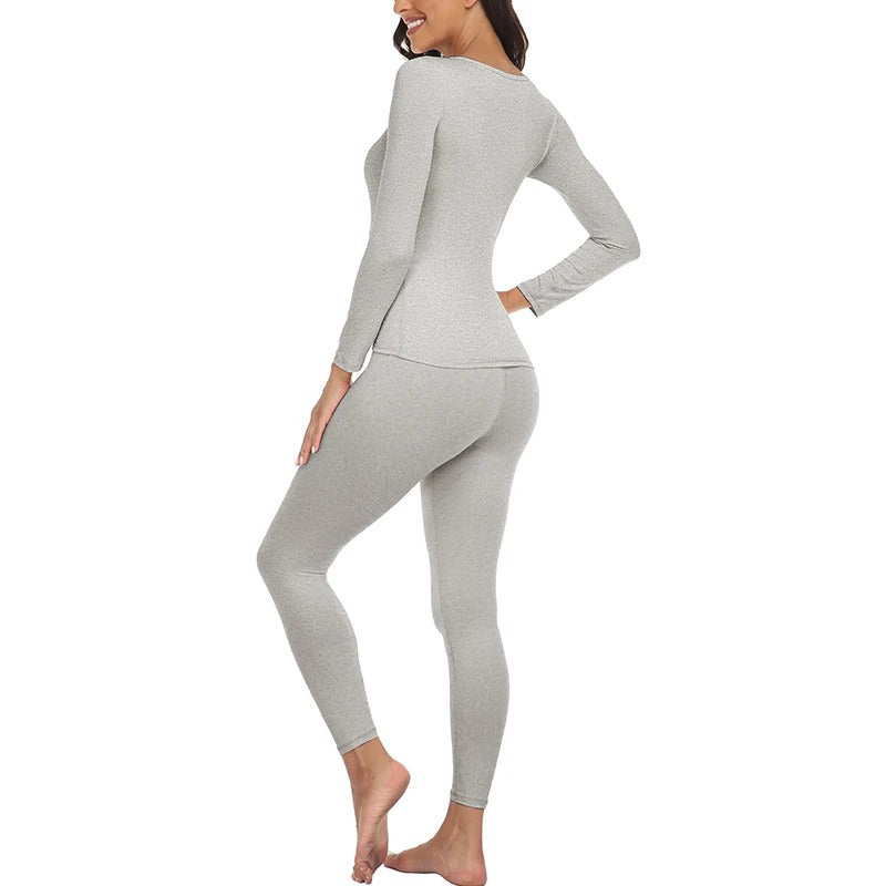 Ensemble de sous-vêtements thermiques pour femmes