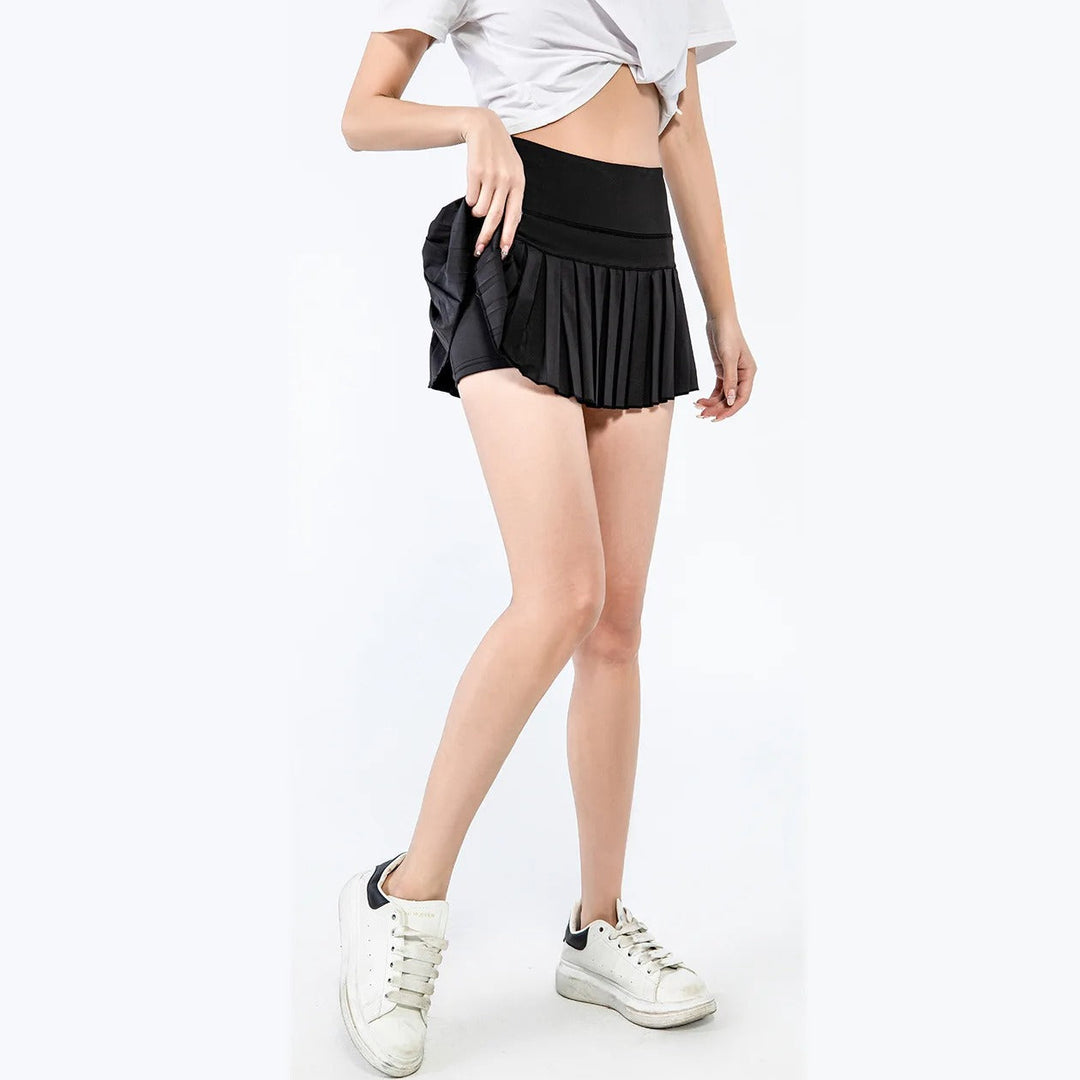 Jupe-short de tennis plissée pour femme