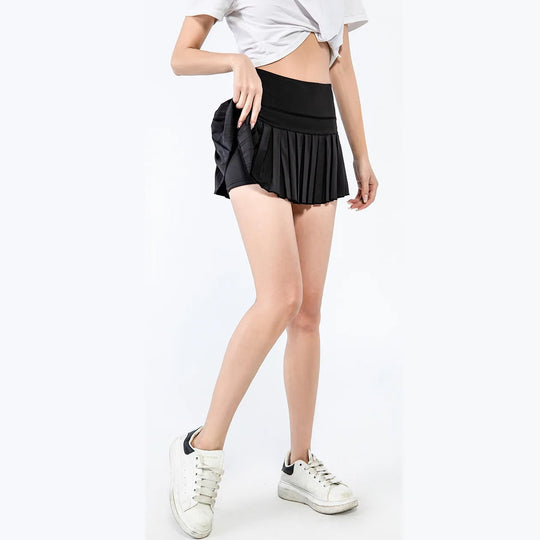 Jupe-short de tennis plissée pour femme