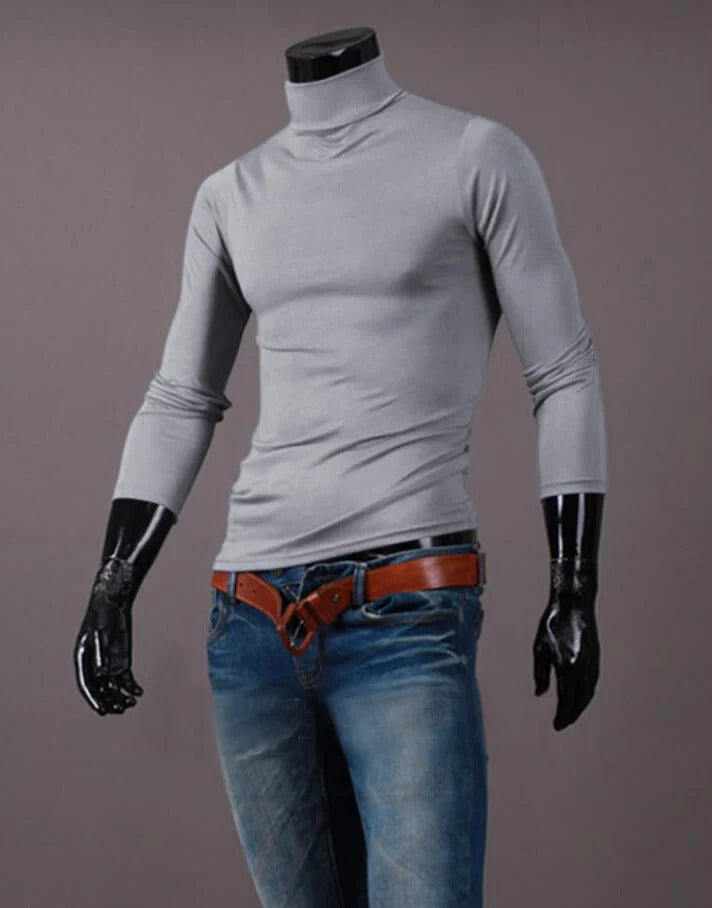 Chemise thermique à col haut pour hommes
