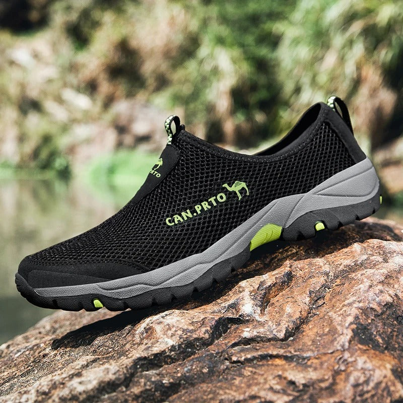 Baskets slip-on en mesh pour homme