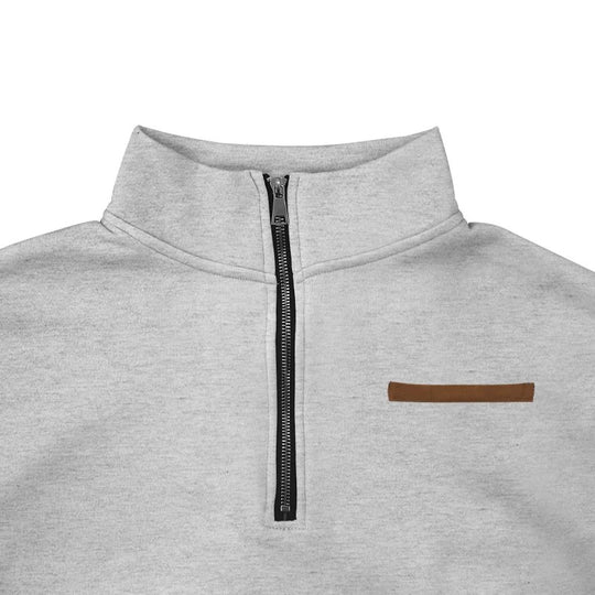 Pull en velours demi-fermé pour hommes