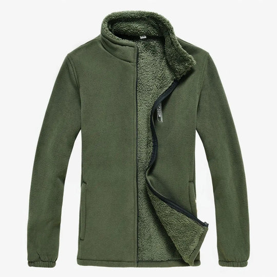Veste zippée doublée de polaire pour hommes