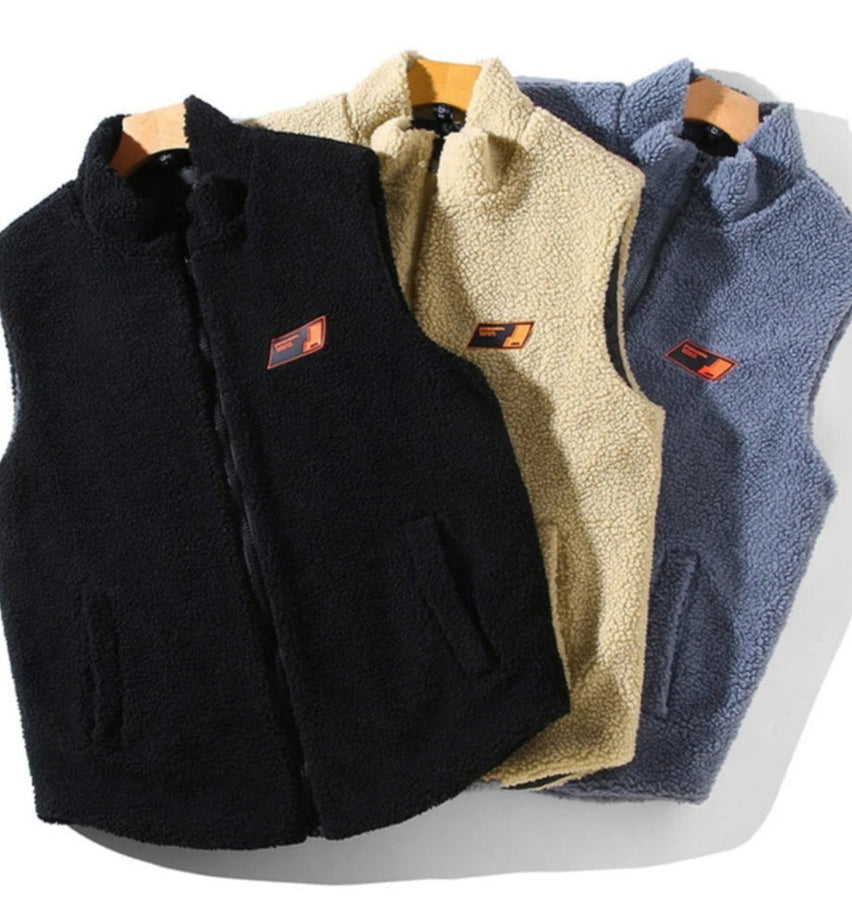 Gilet d'hiver en polaire pour hommes