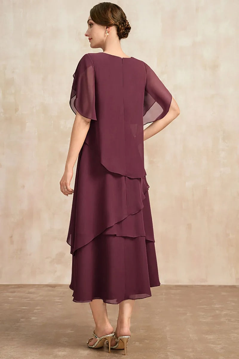 Robe en superposée grande taille pour femme