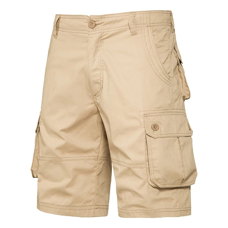 Short cargo d'été en coton pour homme