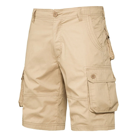 Short cargo d'été en coton pour homme