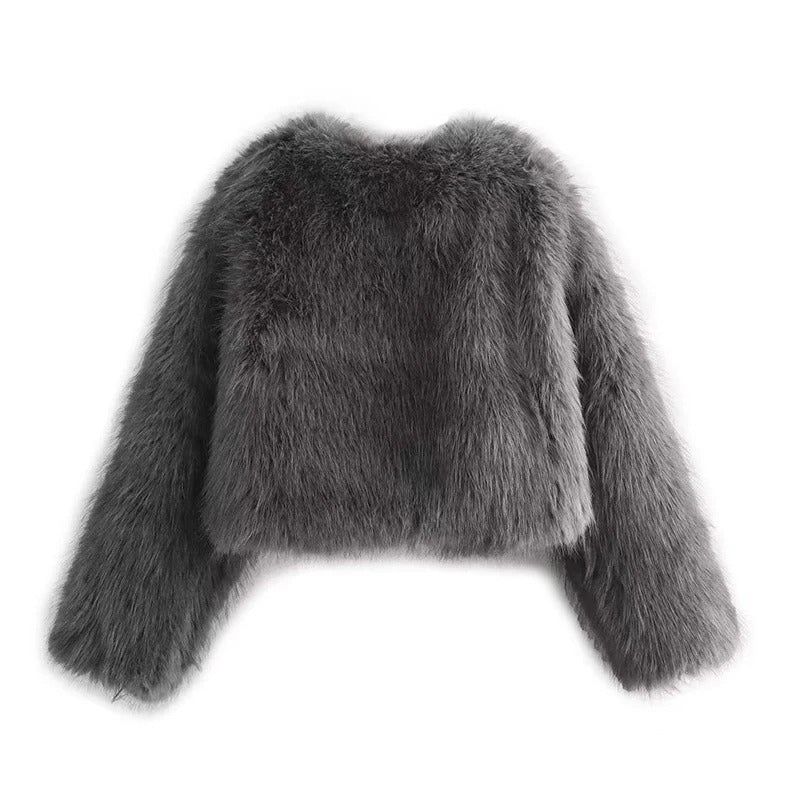 Manteau de fourrure vintage pour femme