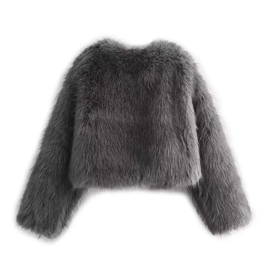 Manteau de fourrure vintage pour femme