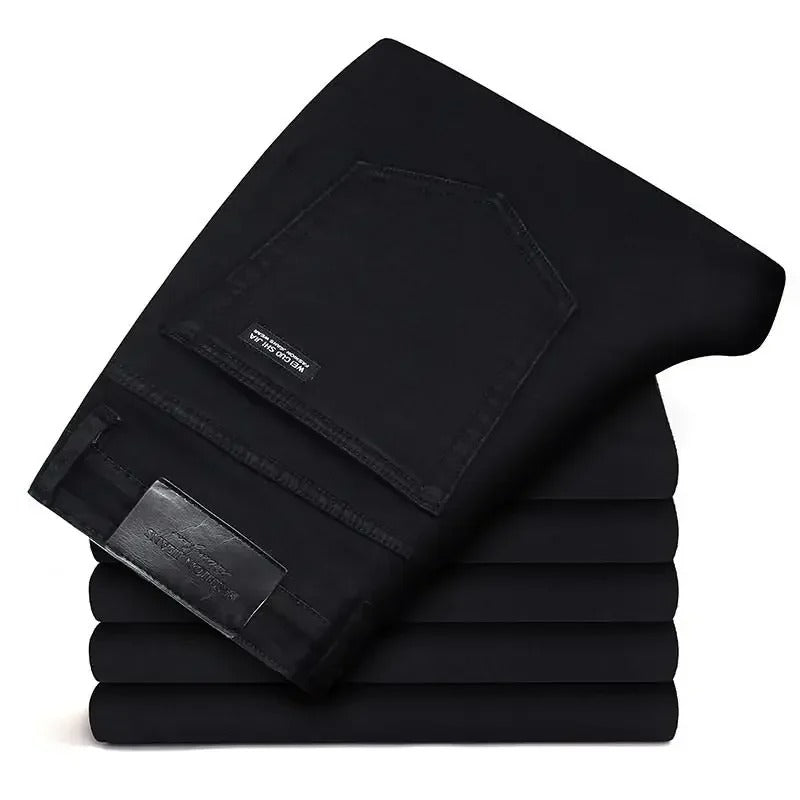 Jean motard stretch noir pour homme