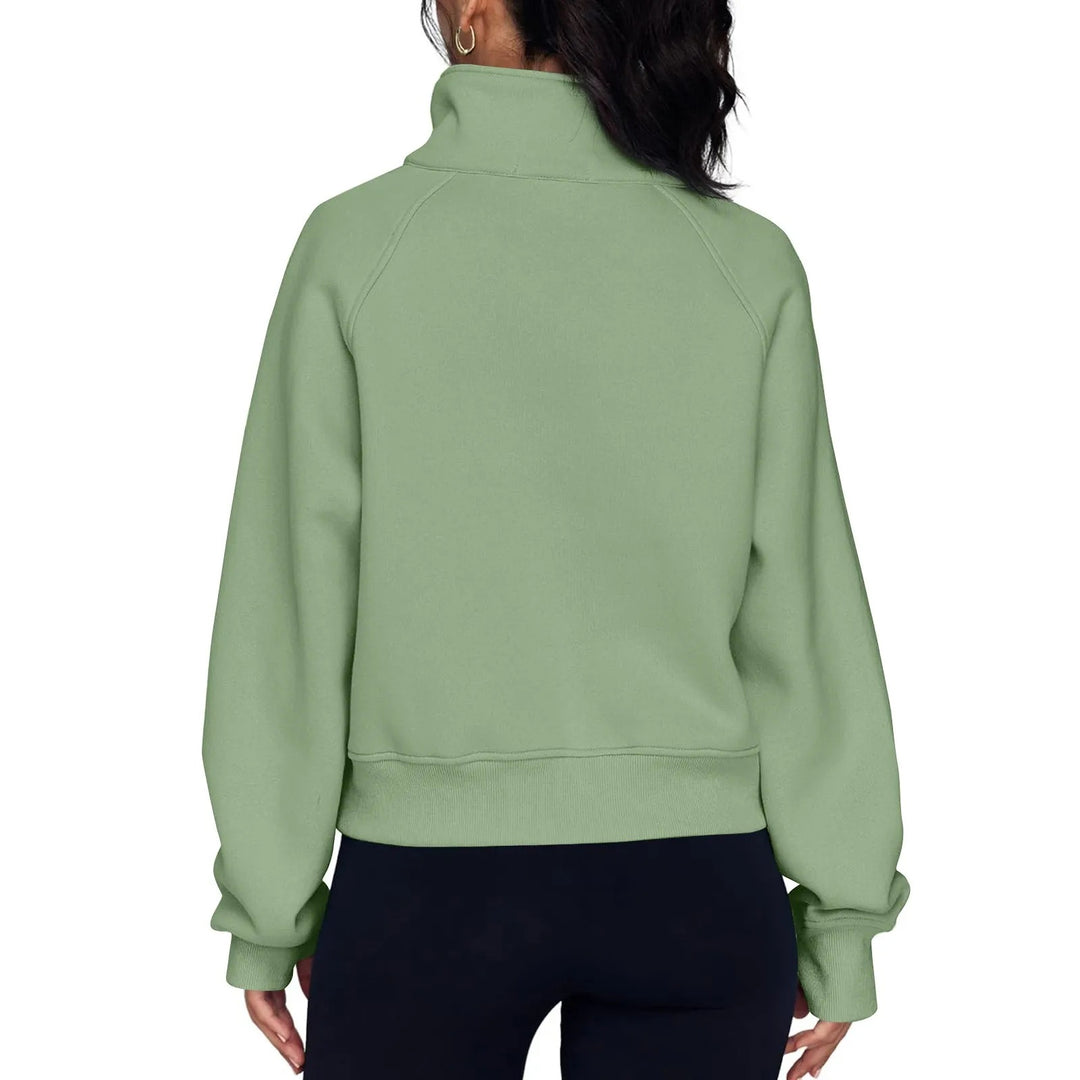 Veste polaire à col montant pour femmes
