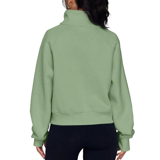 Veste polaire à col montant pour femmes