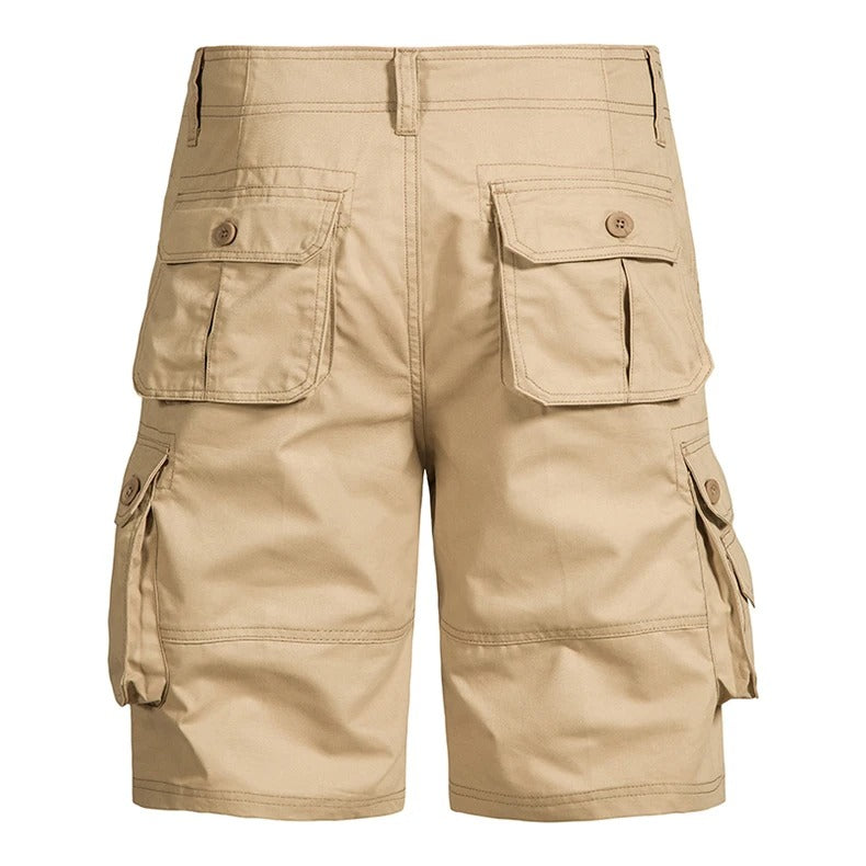 Short cargo d'été en coton pour homme