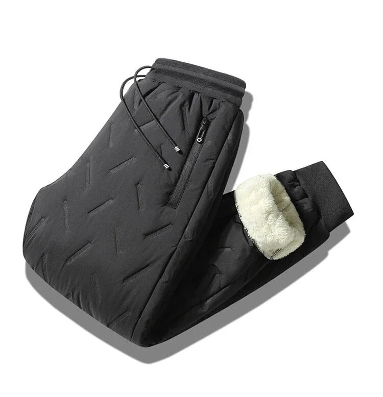 Pantalon de jogging en laine épaissie pour hommes