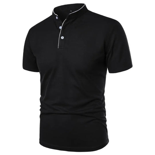 Chemise respirante à col épissure pour homme