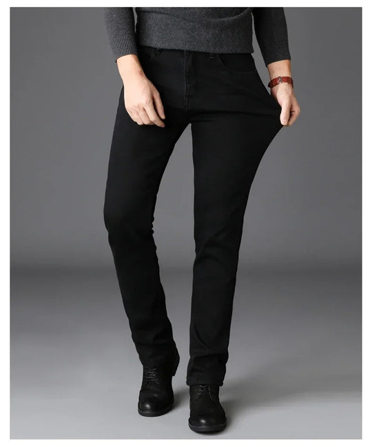 Jean motard stretch noir pour homme